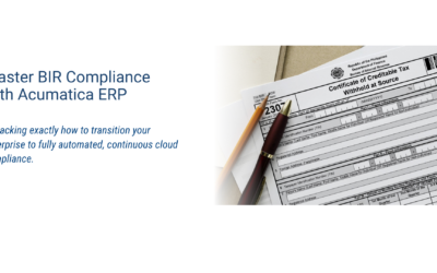 Webinar: Master BIR Compliance with Acumatica ERP: Streamline Your Operations and Eliminate Tax Headaches