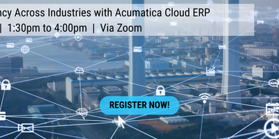 Driving Efficiency Across Industries with Acumatica Cloud ERP | April 22, 2026