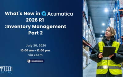 What’s New in Acumatica 2026 R1 :Inventory Management Part 2 | July 30, 2026