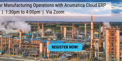 Transform Your Manufacturing Operations with Acumatica Cloud ERP | April 22, 2026