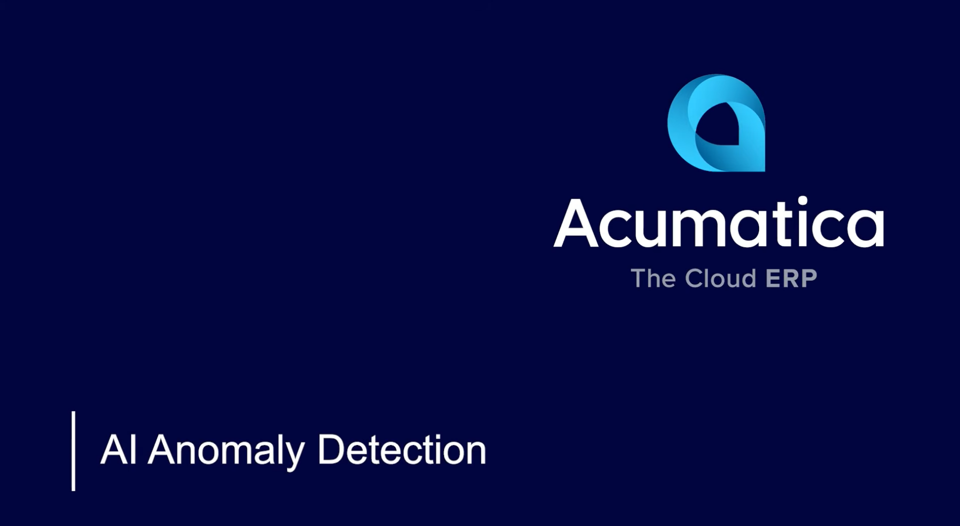 Turn Business Data Into Actionable Insights with Acumatica AI Anomaly Detection