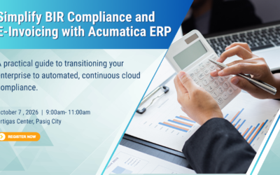 Simplify BIR Compliance and E-Invoicing with Acumatica ERP